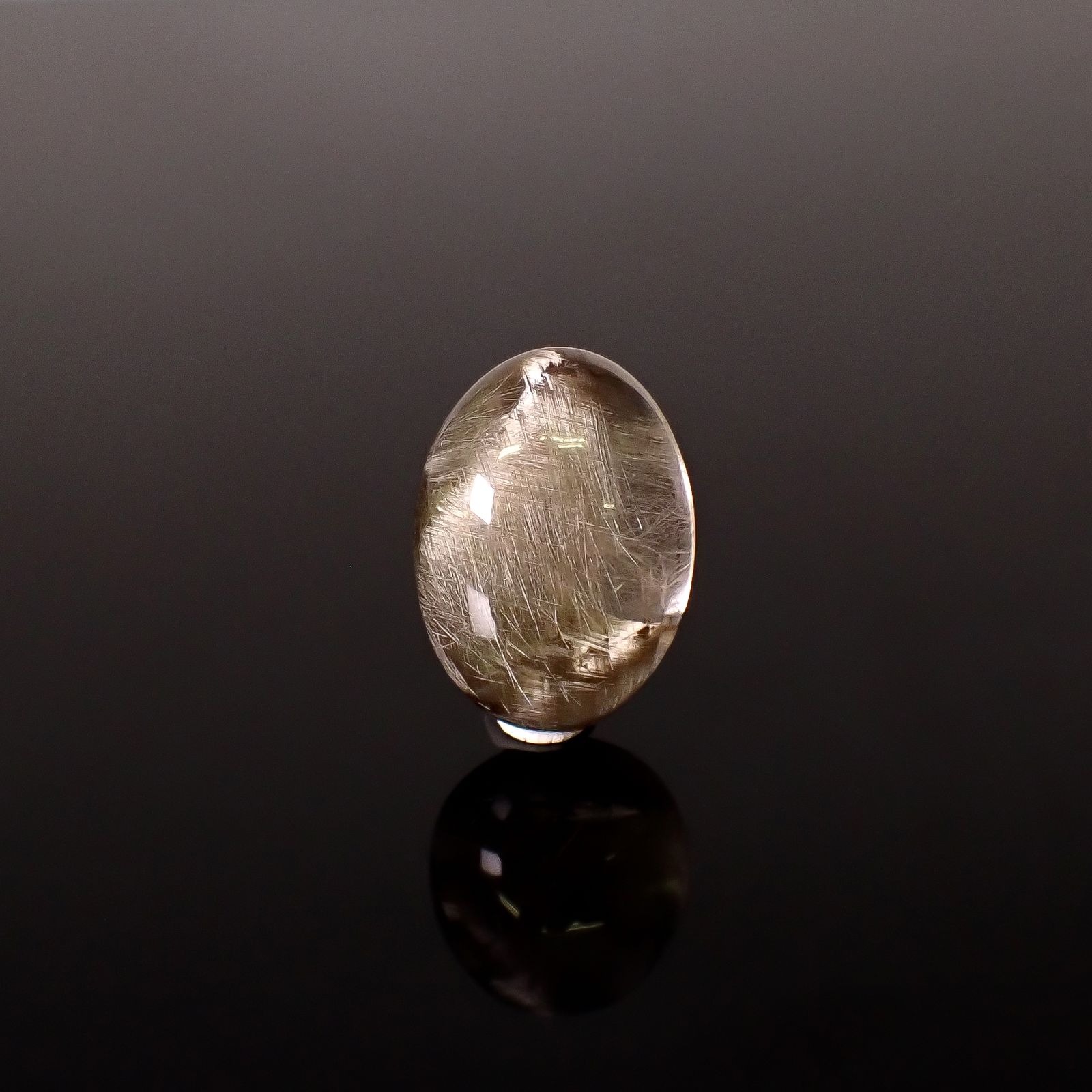 プラチナクォーツ ブラジル産 38.08ct / 25.8x18.5mm前後 [260131609]