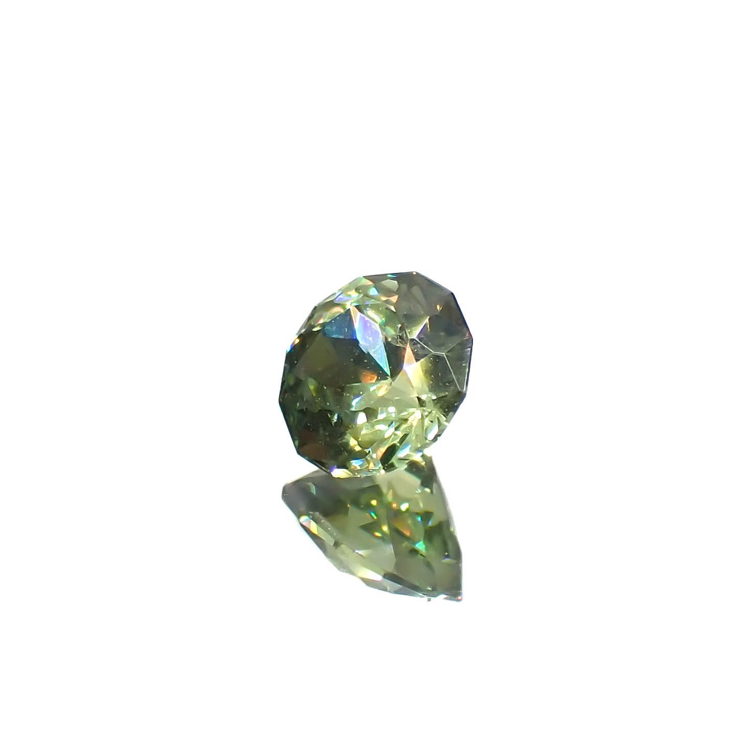◇カスタムカット◇デマントイドガーネット ナミビア共和国産 0.51ct[230421377]4.7x4.7mm前後