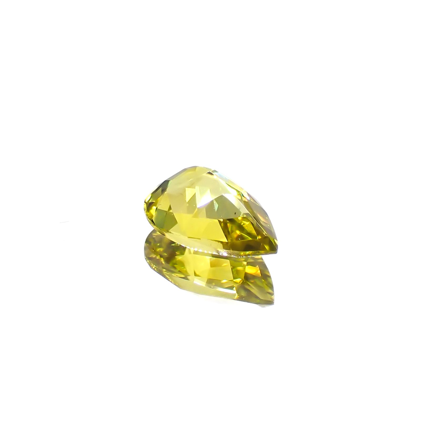 ◇カスタムカット◇カナリートルマリン ザンビア・カナリー鉱山産 0.78ct[240527562]8x4.9mm前後