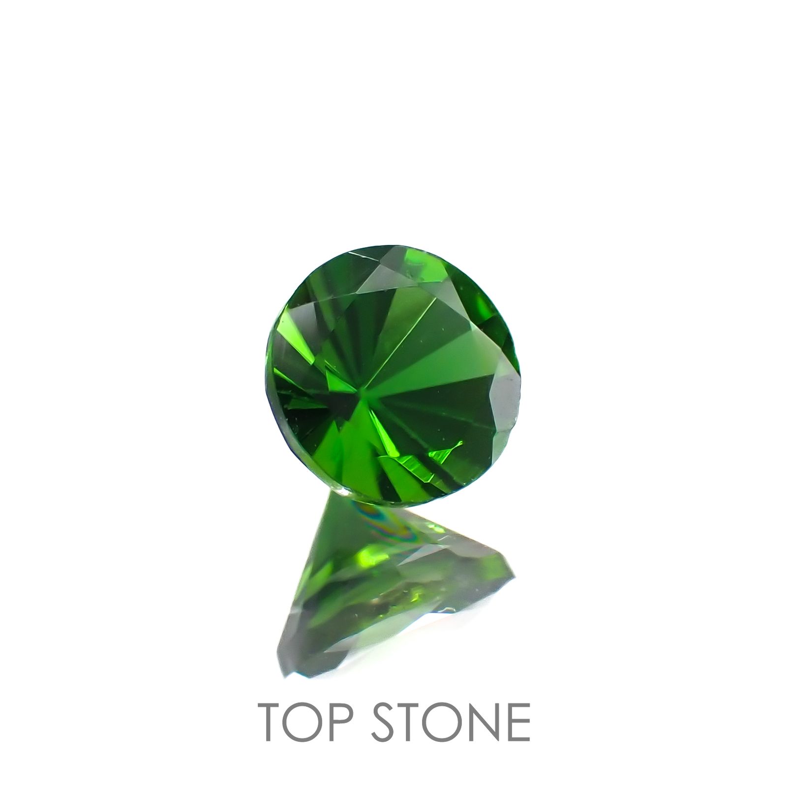 クロムダイオプサイド(宝石名クロム・ダイオプサイド)ロシア産 0.51ct 識別済[220917661]5x4.9mm前後