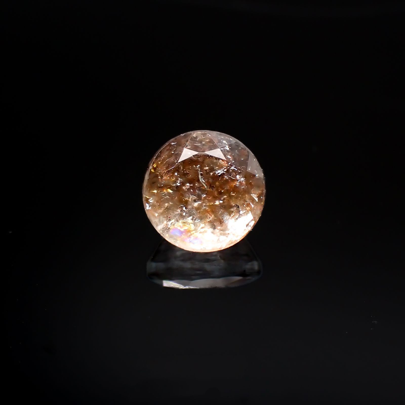 アベンチュリンアクアマリン ナイジェリア産 0.89ct[220917715]6x6mm前後