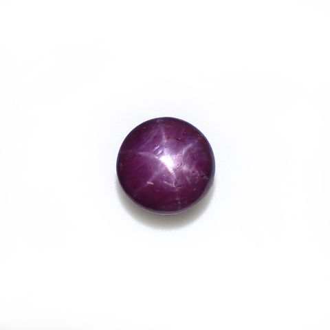 パープルスターサファイア(宝石名パープル・スター サファイア)インド産 3.91ct 識別済[231023889]8x8mm前後