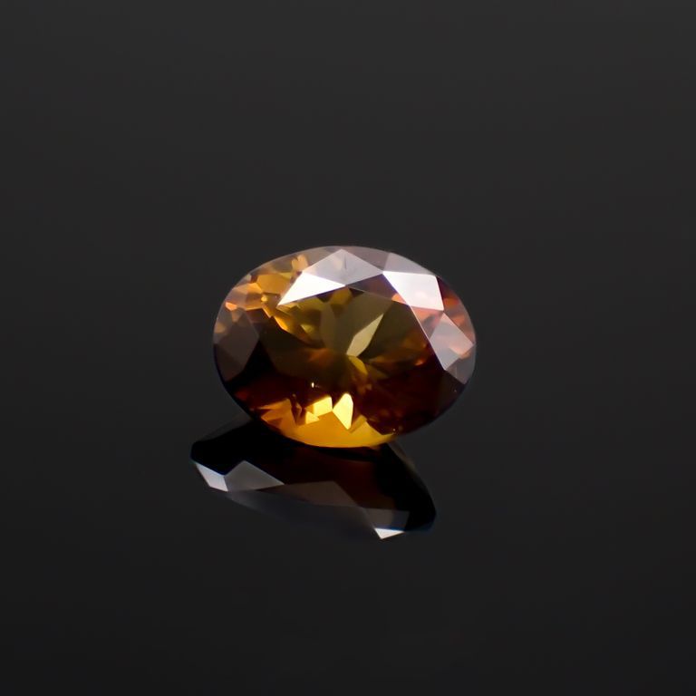 パーガサイト(宝石名パーガサイト)マダガスカル産 0.933ct ソ付(彩珠)[221119031]7x5.4mm前後