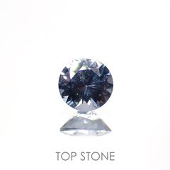 グレイッシュブルースピネル ビルマ産 ルース 0.35ct[210913142]4.5×4.5mm前後