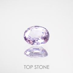 ラベンダーサファイア(宝石名サファイア) マダガスカル/スリランカ産 0.90ct 識別済[210912508]6.2×5.4mm前後