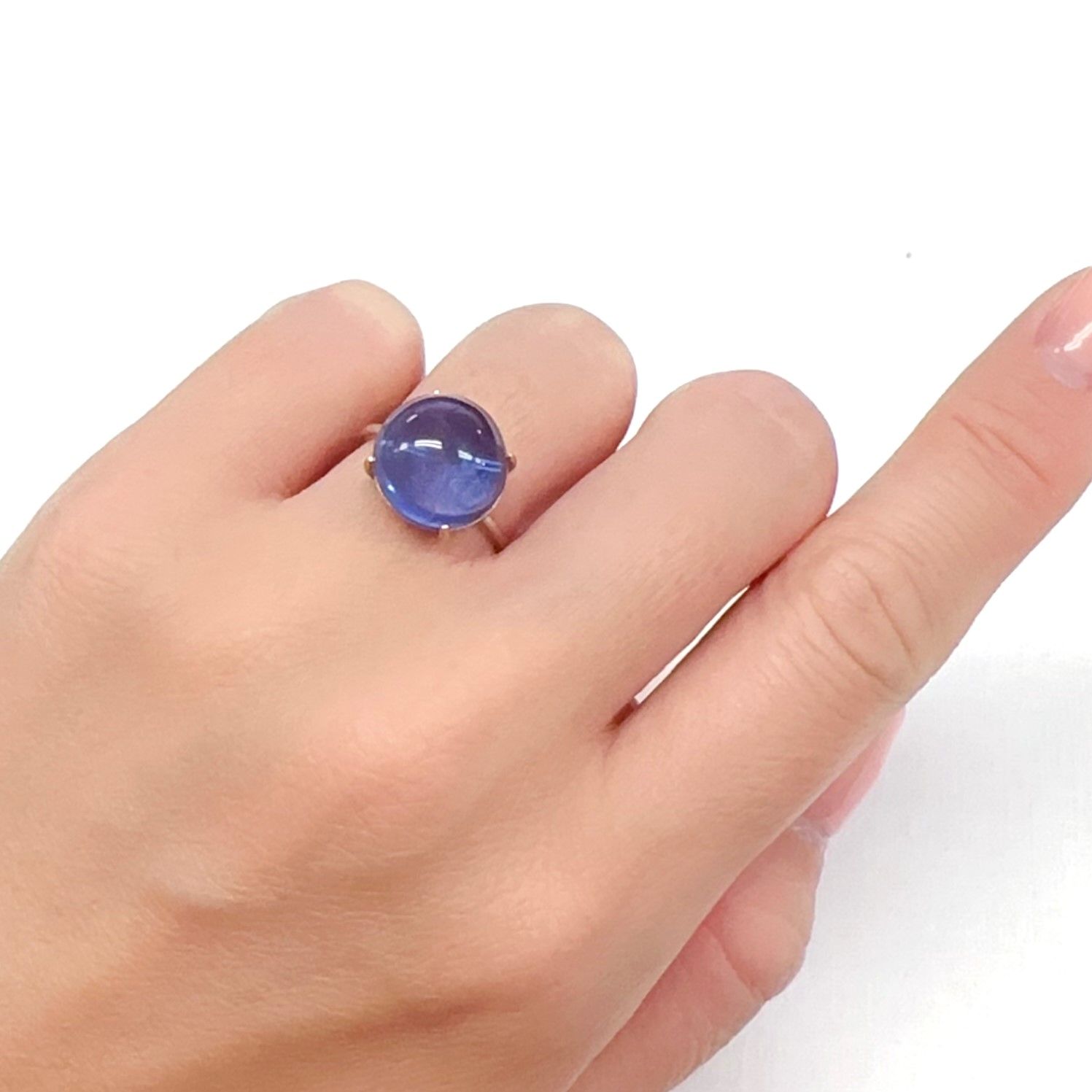 カラーチェンジフローライト ブラジル産 9.08ct[240326741]12.3x12.2mm前後