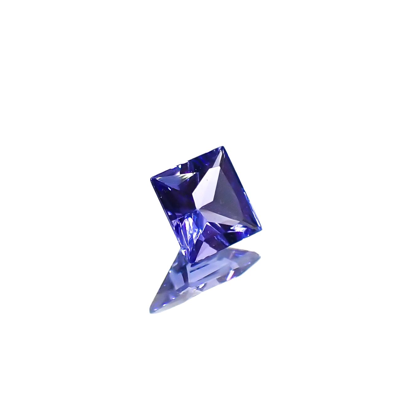◇プリンセスカット◇タンザナイト タンザニア産 0.28ct[240427138]3.8x3.8mm前後