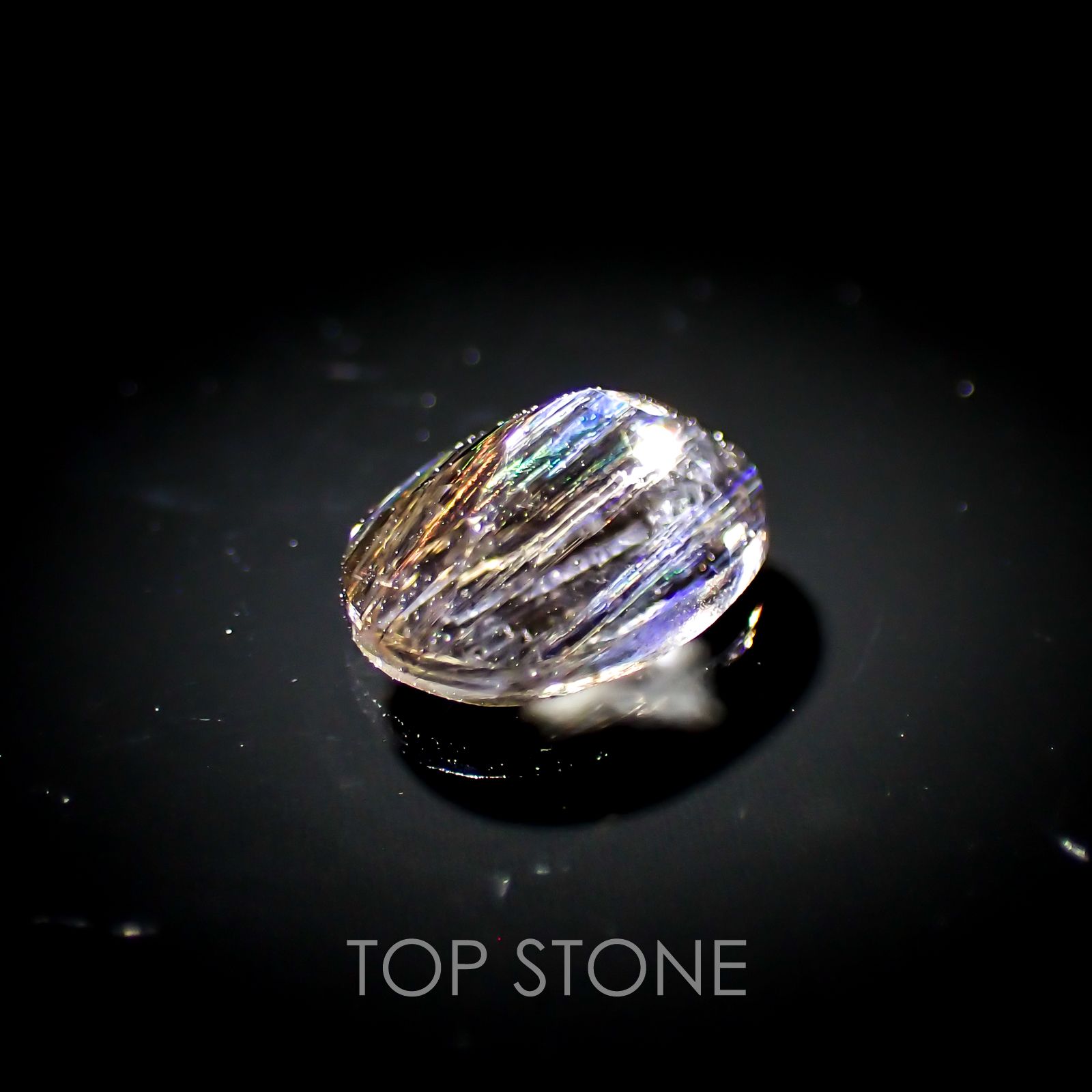 レインボースキャポライト ブラジル産 ルース 1.04ct[210310338]7.9×6mm前後