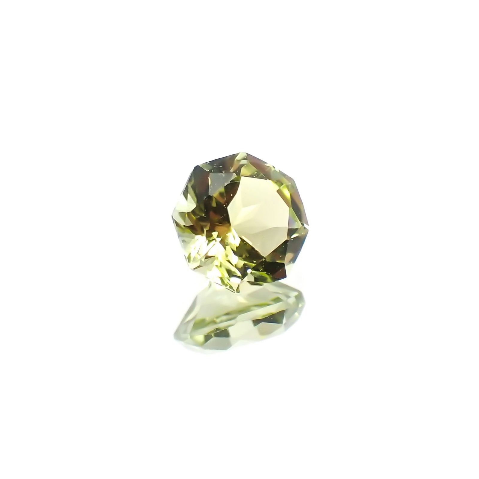 ◇オクタゴンカット◇イエロートルマリン(宝石名トルマリン)ブラジル産 識別済 0.56ct / 5.1x5.1mm前後 [260424205]