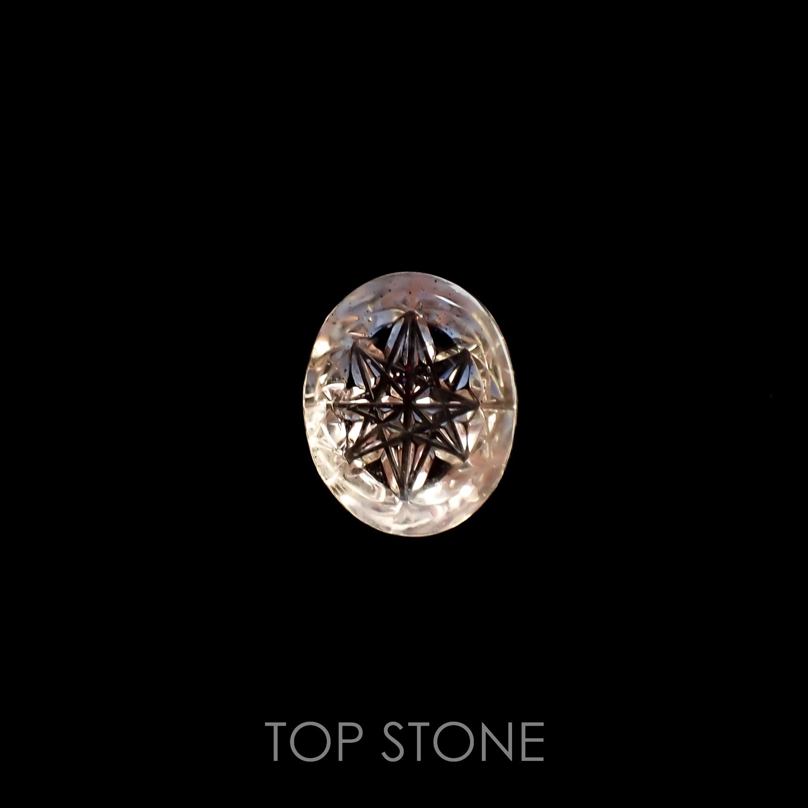 ◇甲州貴石切子Plus Three◇ティンカーベルクォーツ カード付きブラジル産 6.11ct[220616083]13.7x11.1mm前後