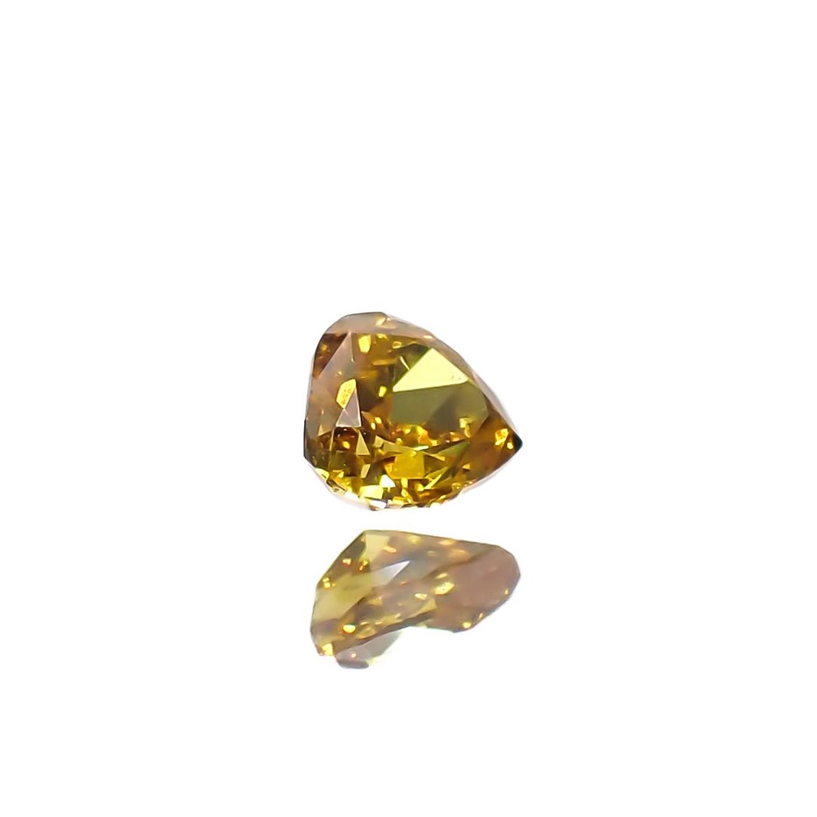 イエローダイヤモンド I-1 | FANCY DEEP ORANGE YELLOW(宝石名ダイアモンド) ソ付(CGL) 0.089ct / 2.74x2.69mm前後 [260625392]