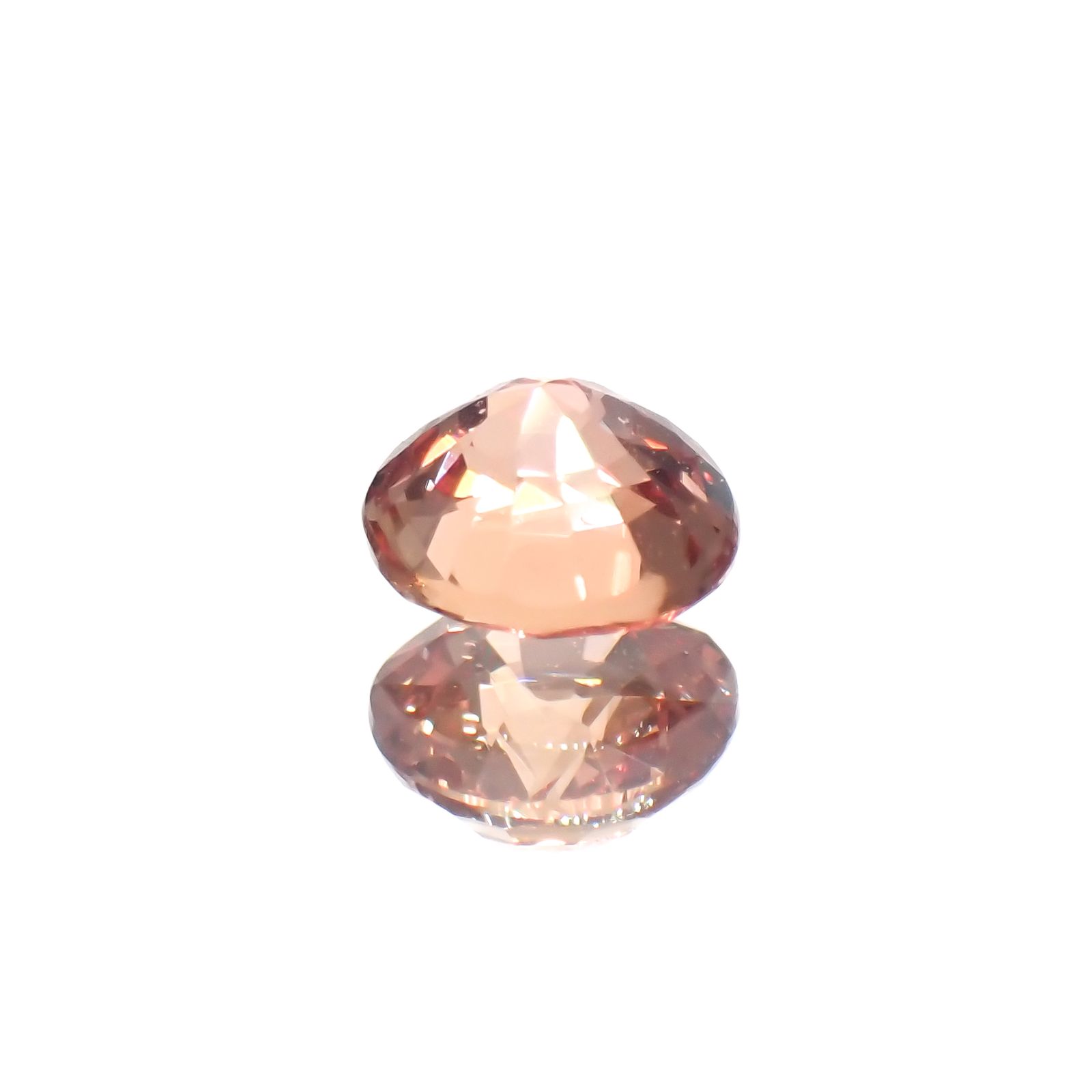 パパラチャサファイア(宝石名サファイア/別名パパラチャ・サファイア)スリランカ産 0.35ct GIA鑑付[230521932]4.06x4.13mm前後