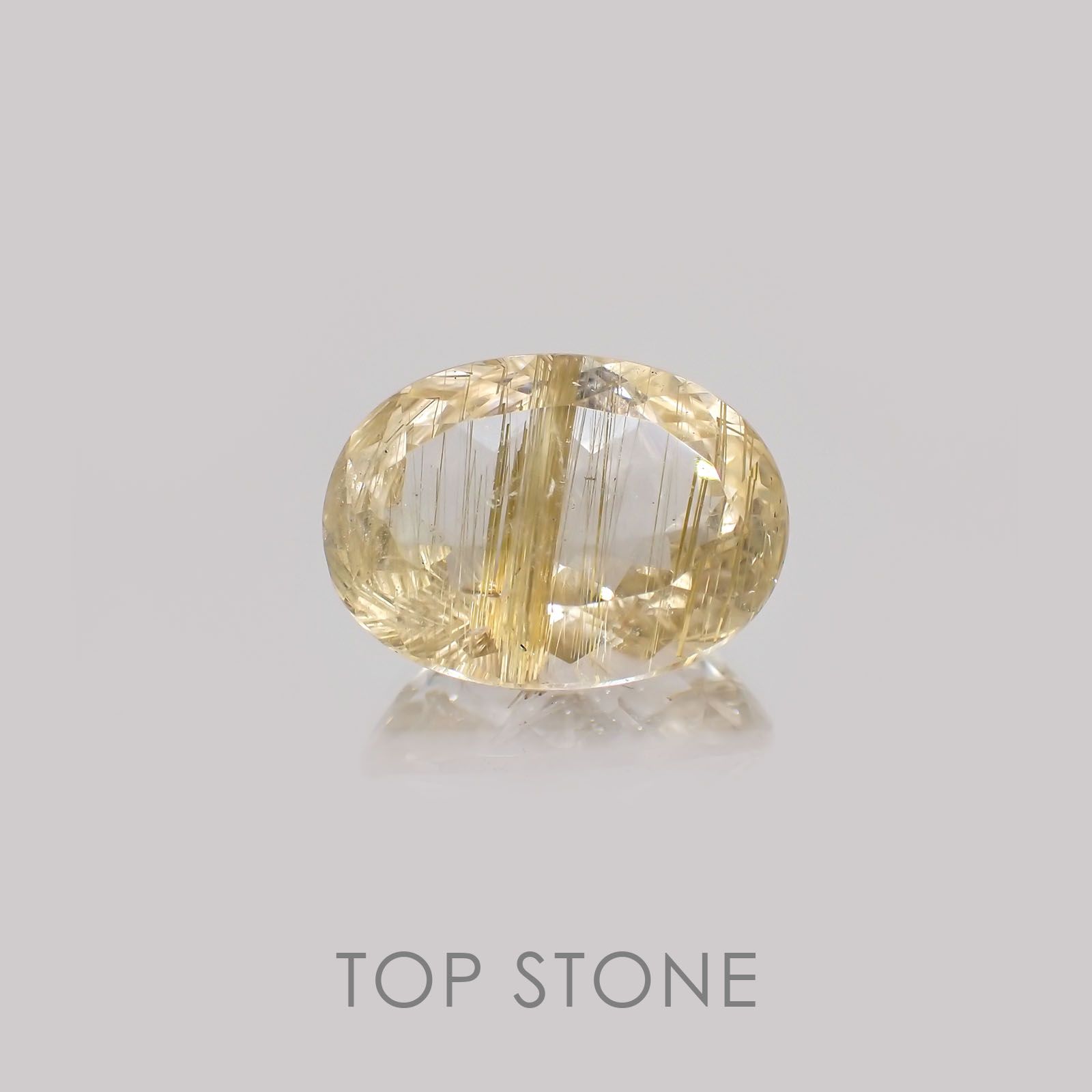 ルチルクォーツ ブラジル産 ルース 13.17ct[21019129]17.9×13.2mm前後
