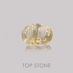 ルチルクォーツ ブラジル産 ルース 13.17ct[21019129]17.9×13.2mm前後