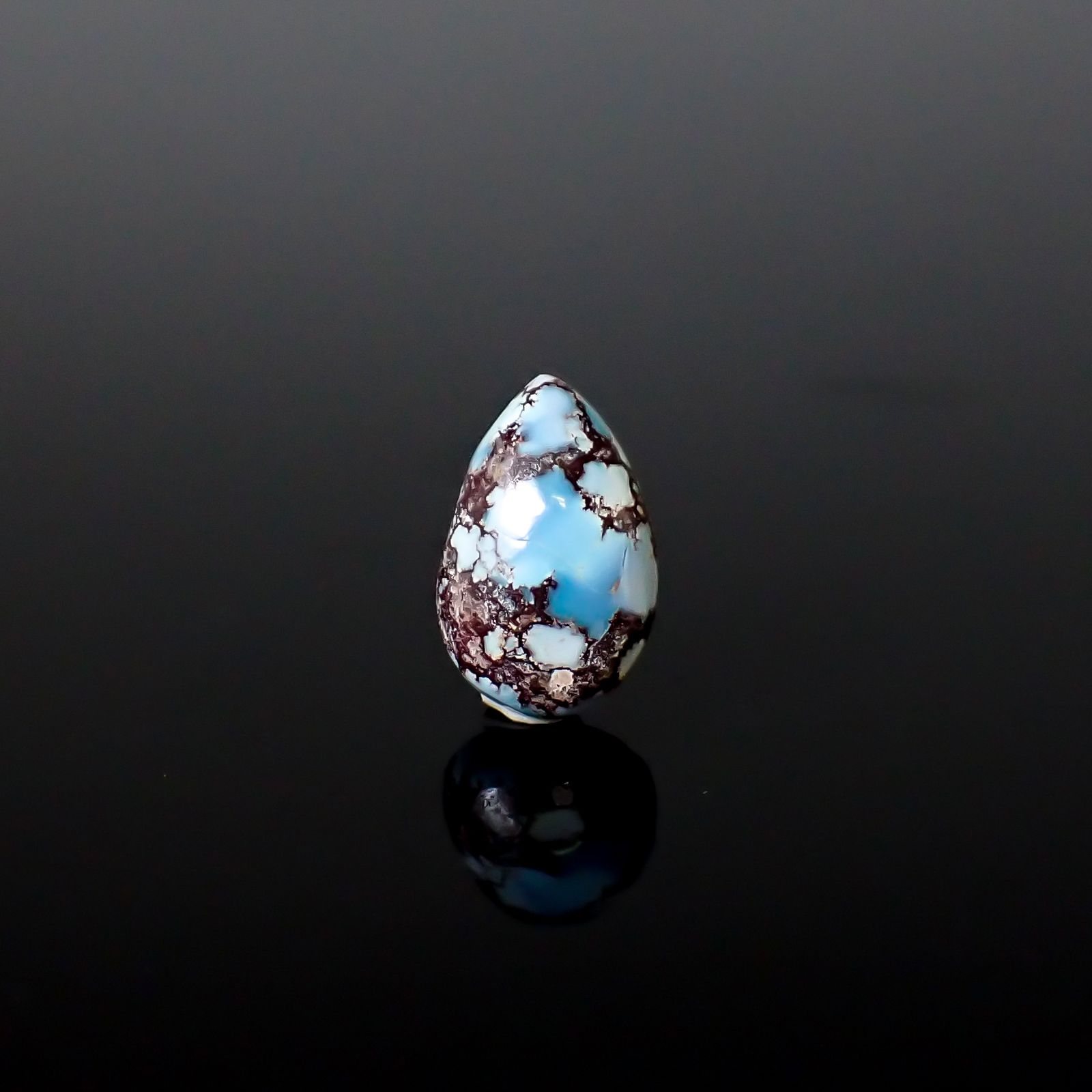 ターコイズ カザフスタン・ゴールデンヒル鉱山産 1.87ct / 11.5x7.4mm前後 [260632398]