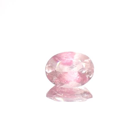 ピンククリスタルトルマリン(宝石名ピンク・トルマリン)コンゴ民主共和国産 1.29ct 識別済[230823234]8.2x6.2mm前後