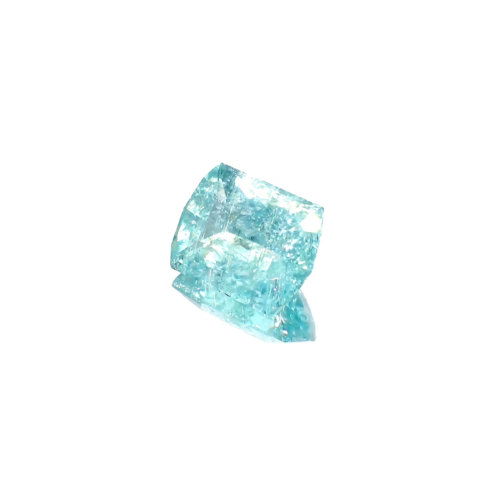 ◇カスタムカット◇パライバトルマリン モザンビーク産 8.89ct / 15.1x11.5mm前後 [230622508]