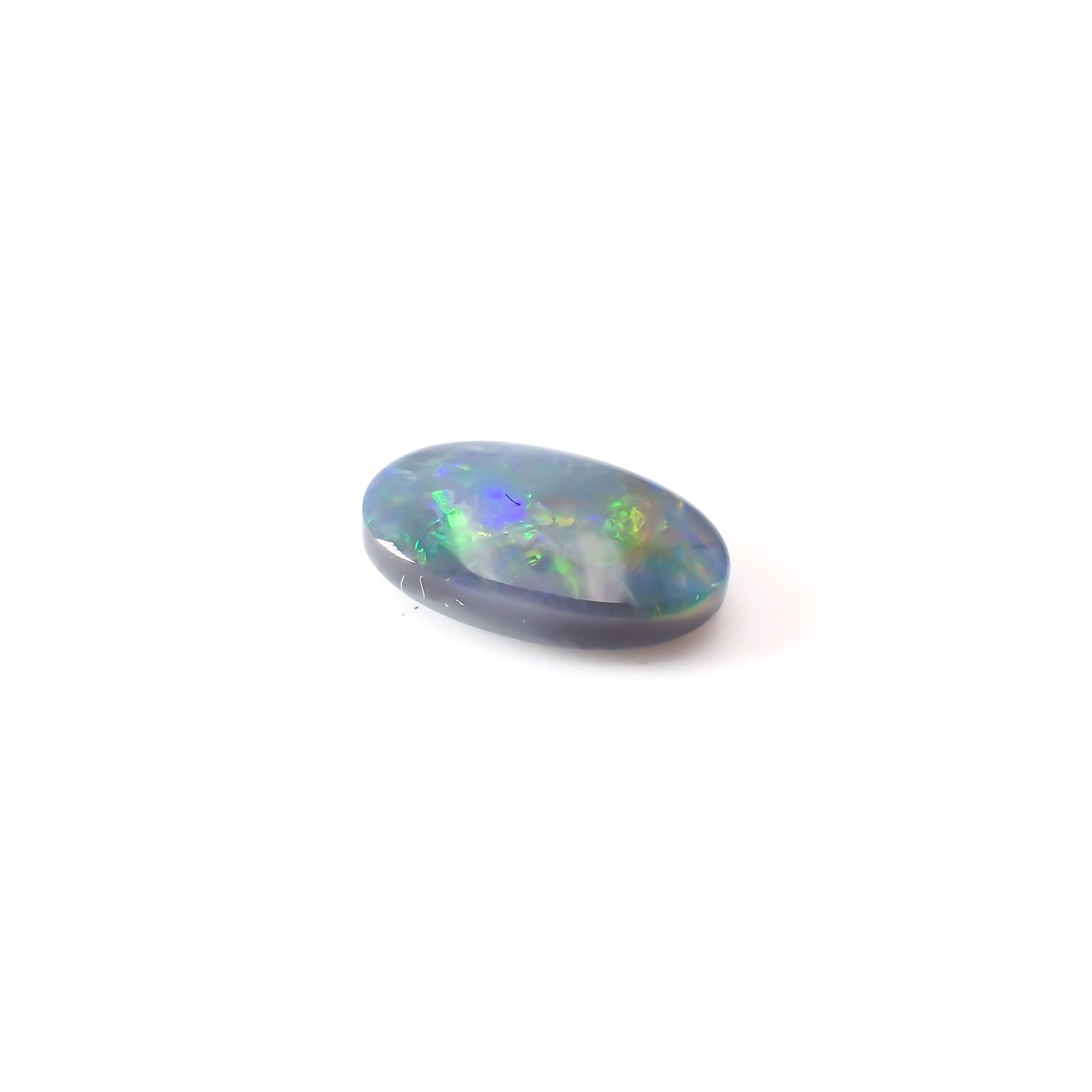 ボルダーオパール 原石磨き オーストラリア産 0.61ct[231225152]8.3x5mm前後