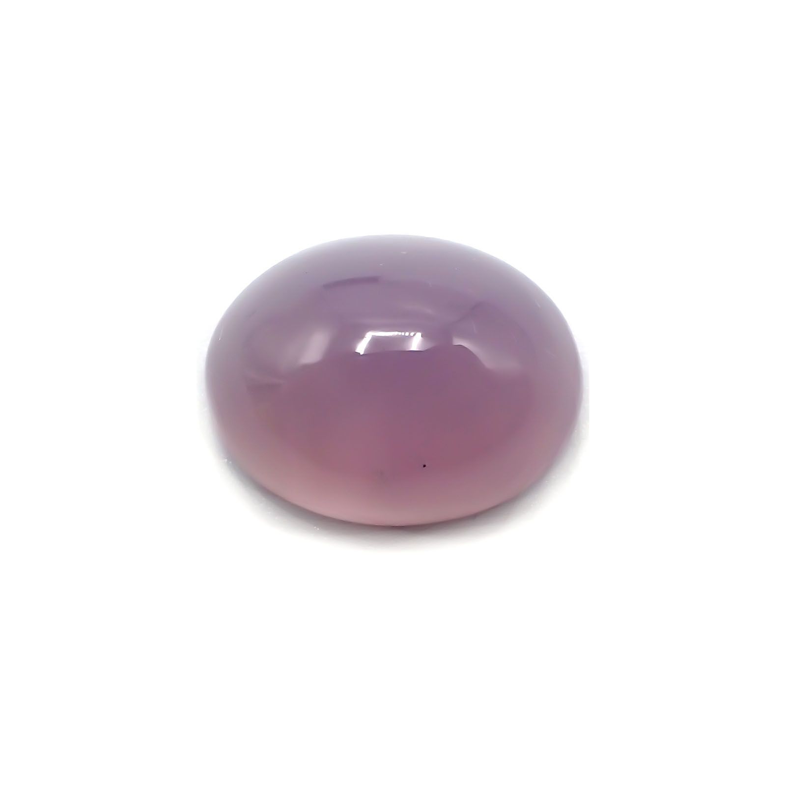 パープルカルセドニー(宝石名カルセドニー)インドネシア産 15.19ct 識別済[231124176]18.3x14.2mm前後
