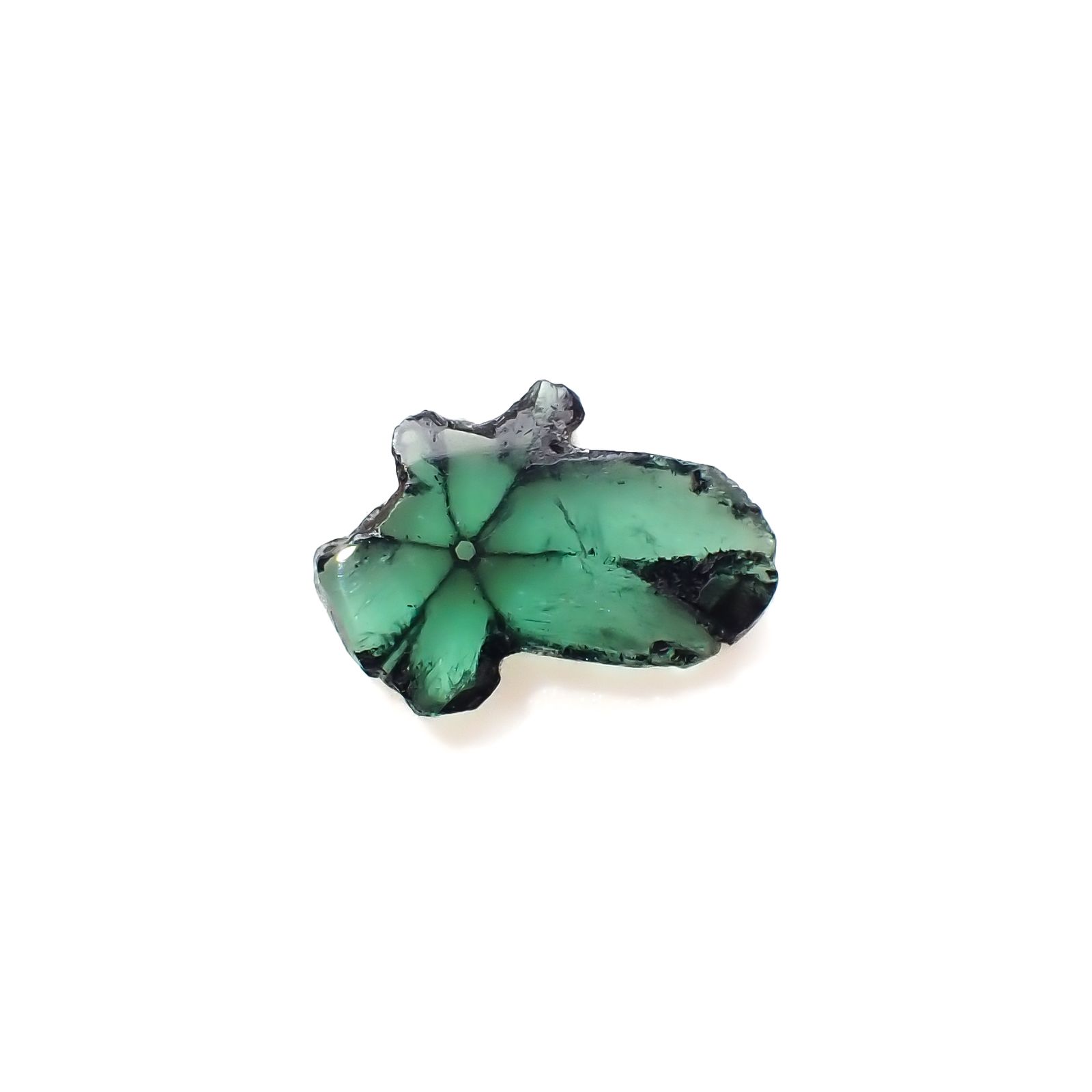 トラピッチェエメラルド コロンビア産 1.59ct[230923489]8.2x11mm前後