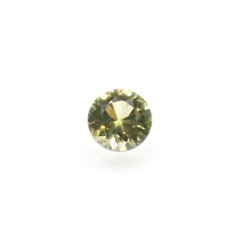 パラサイティックペリドット(宝石名ペリドット)採取地：ロシア 0.091ct 識別済[220616231]2.7x2.7mm前後