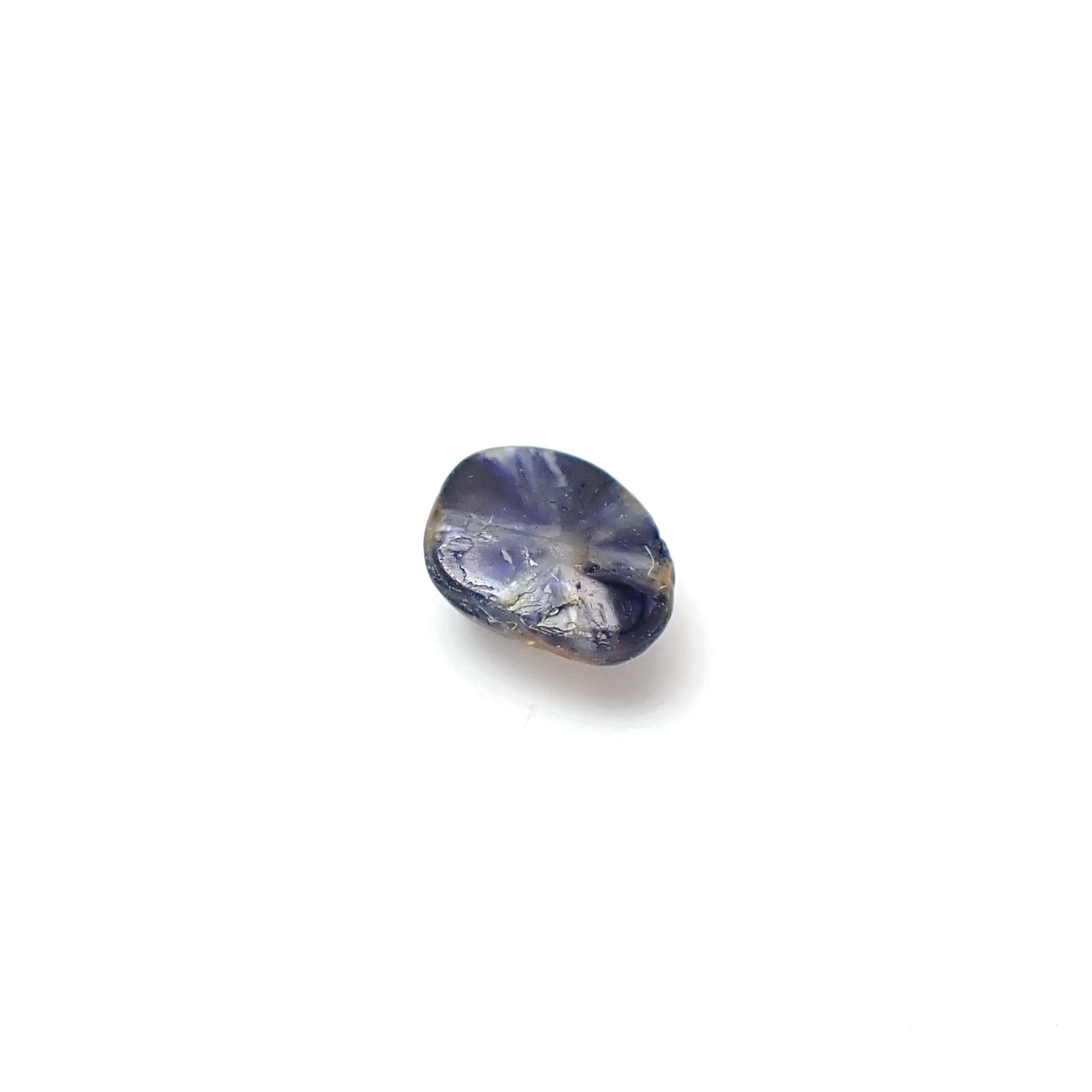 トラピッチェサファイア 原石スライス磨き ビルマ産 0.79ct [250830979]6.1x5mm前後