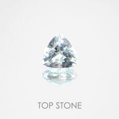 アンブリゴナイト/モンテブラサイト マダガスカル産 ルース 0.9ct[21018018]6.5×6.5mm前後