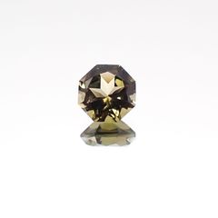 ◇オクタゴンカット◇オリーブグリーントルマリン SA(宝石名トルマリン)ブラジル/アフリカ産 0.56ct 識別済[231124194]5x4.9mm前後