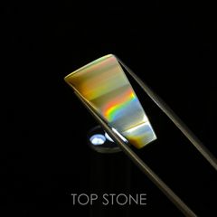 ◇フリーフォーム◇アイリスアゲート スライス インドネシア・スマトラ産 5.35ct[221118998]23.7x13.2mm前後