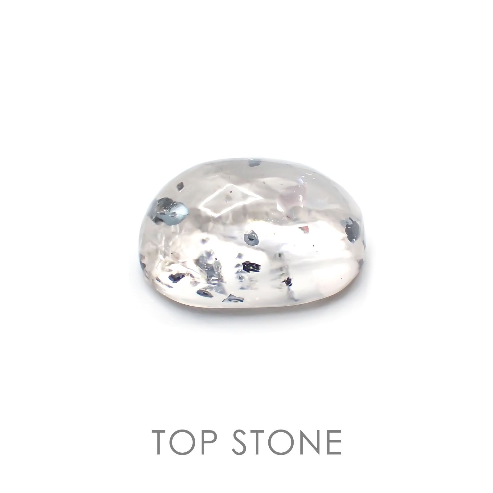 ヘマタイトインクォーツ 中国産 ルース 5.32ct[20127992]12.3×9mm前後