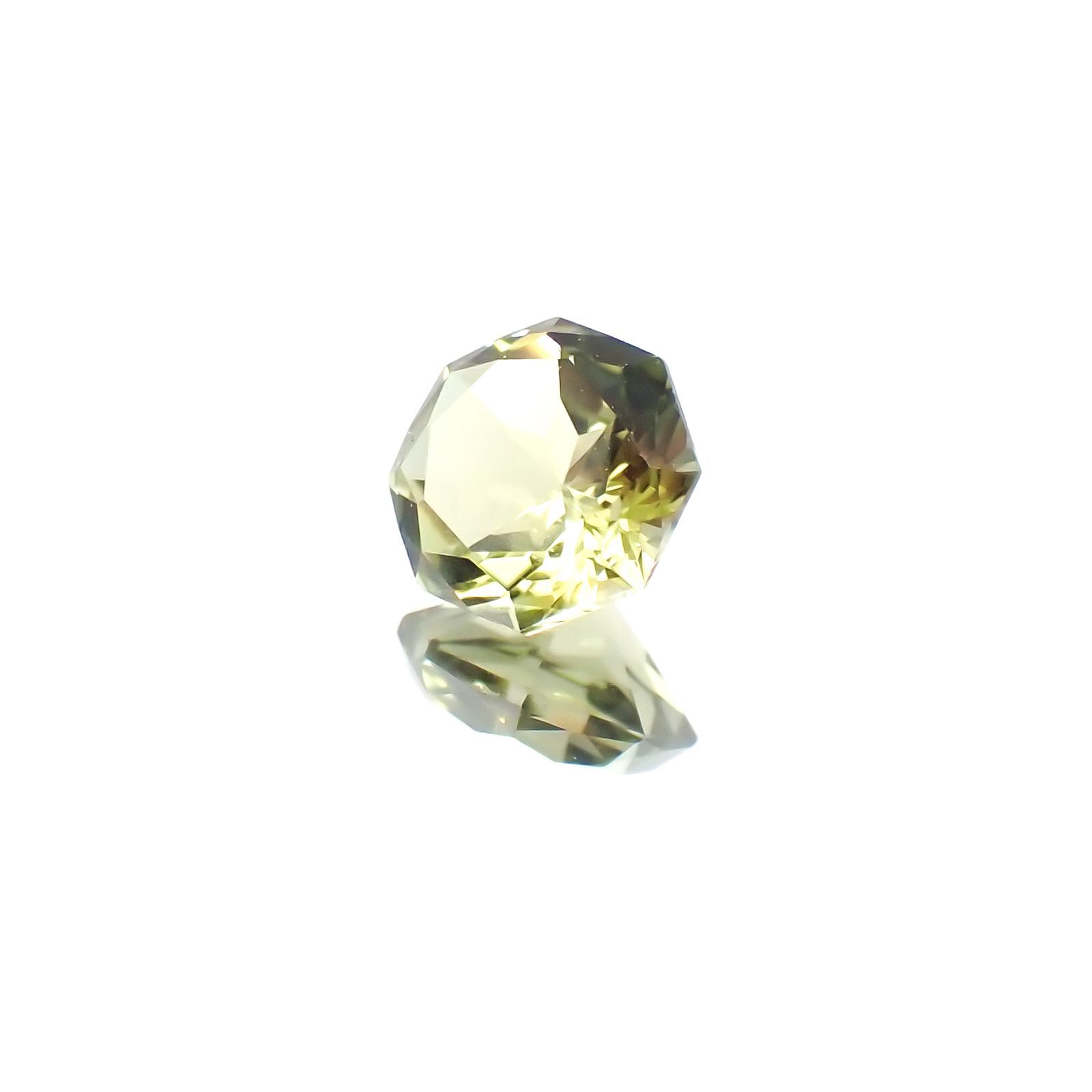 ◇オクタゴンカット◇グリーントルマリン SA(宝石名グリーン・トルマリン)ブラジル産 0.49ct 識別済[231124196]5x4.9mm前後