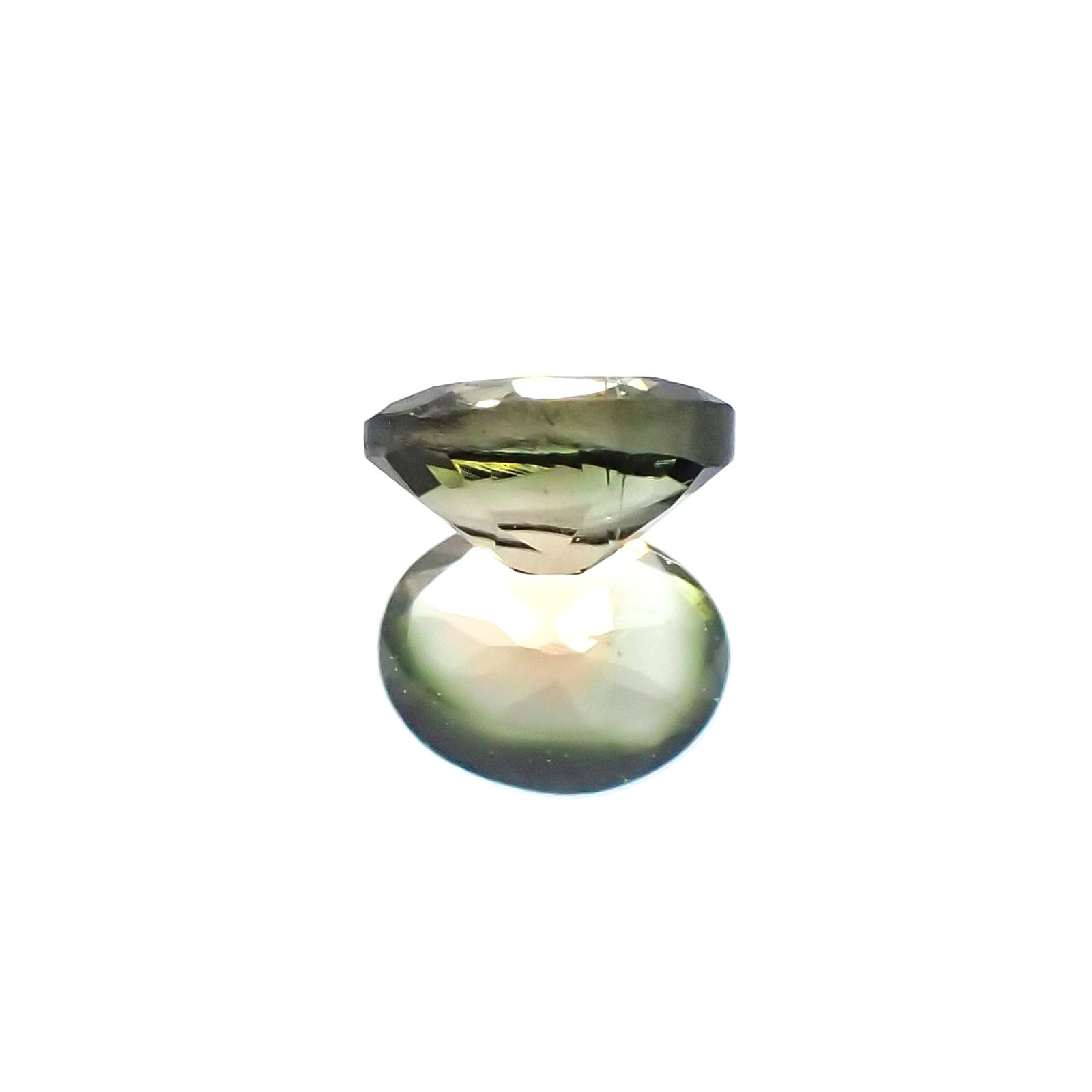 バイカラートルマリン(宝石名バイカラー・トルマリン)ブラジル産 0.37ct 識別済[230622368]5.1x3.9mm前後