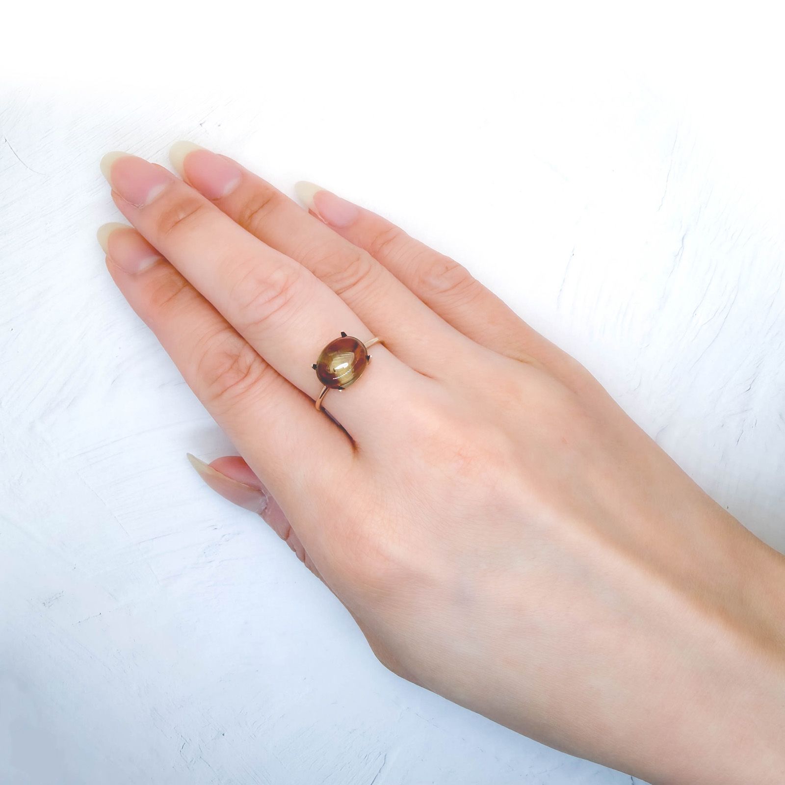 バイカラーアンデシン(宝石名アンデシン/ラブラドライト) チベット産 識別済 3.45ct / 10.2x8mm前後 [260813548]