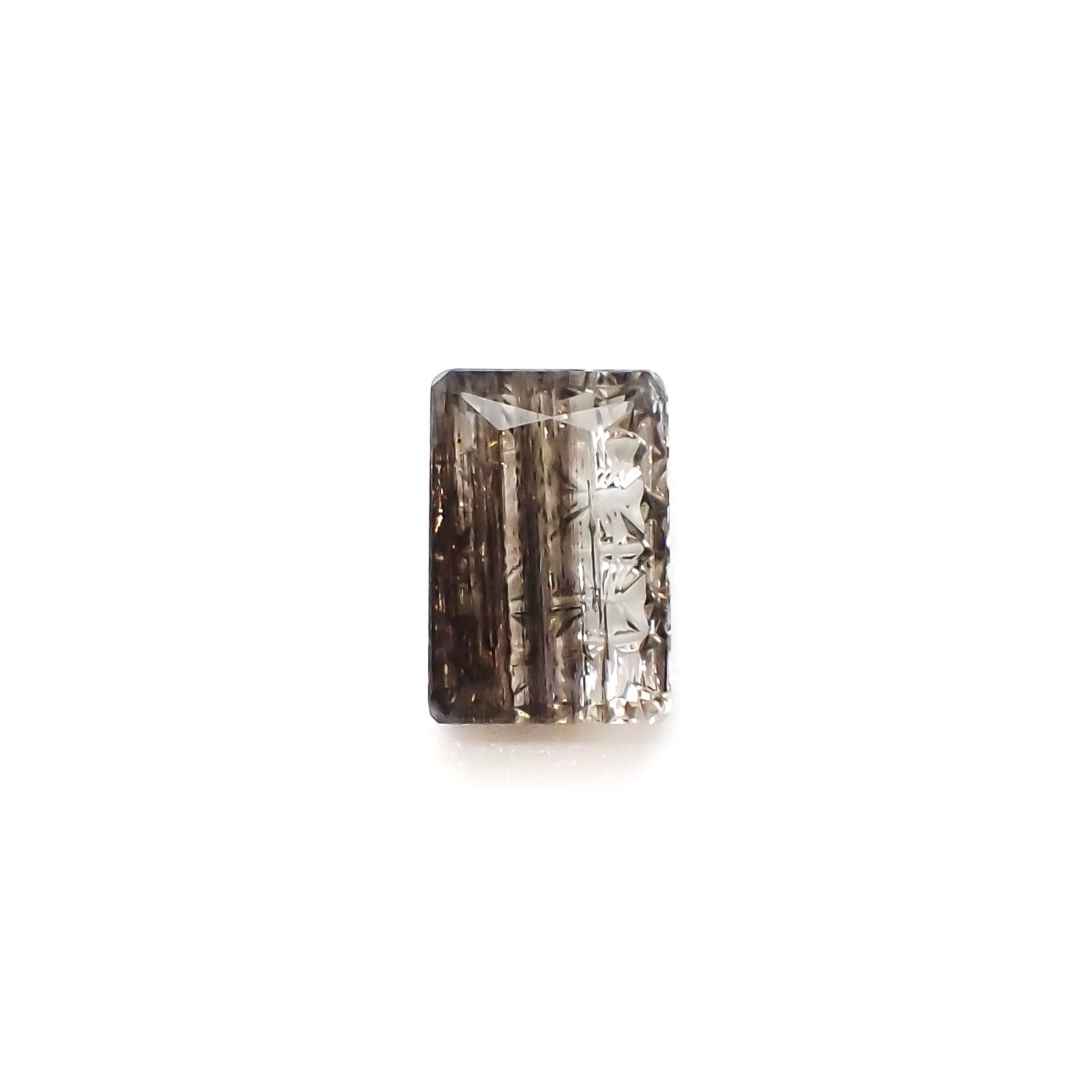 ◇甲州貴石切子Plus Three◇レインボースキャポライト カード付き ブラジル産 1.48ct[230321257]8.8x6.1mm前後