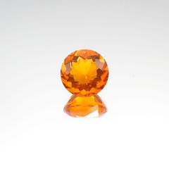 ファイヤーオパール(宝石名ファイヤー・オパール)メキシコ産 1.28ct 識別済[231124109]7.5x7.5mm前後
