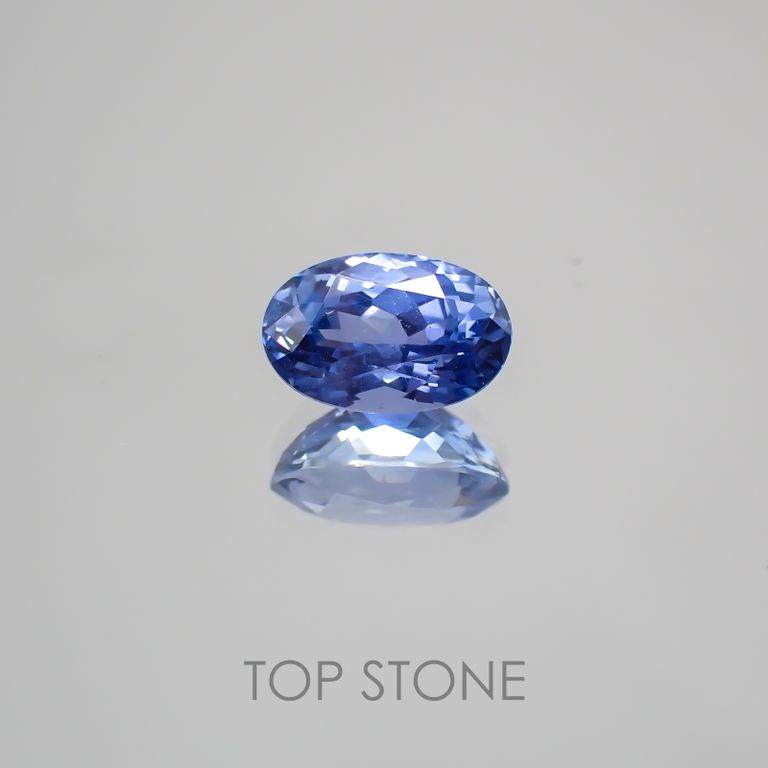 ブルーサファイア 非加熱(宝石名ブルー・サファイア) スリランカ産 1.057ct ソ付[210310221]7×4.5mm前後 | TOP  STONE(トップストーン)