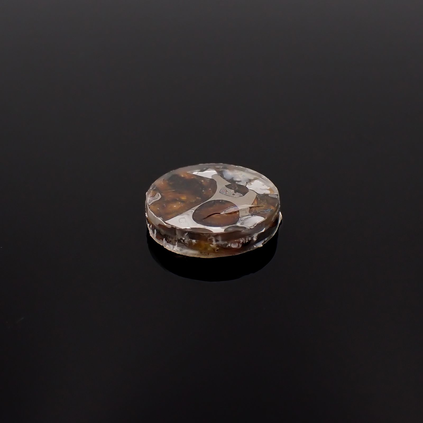 パラサイト隕石Sericho トリプレット 発見地：ケニア 4.13ct[231023672]12.2x12.1mm前後