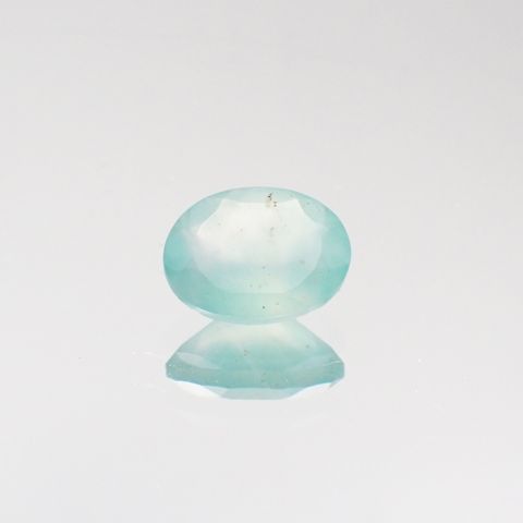 <ランダムセレクト1個販売> アクアプレーズ オーバルカット 南アフリカ産 1.25ct前後[20084661]8×6mm前後