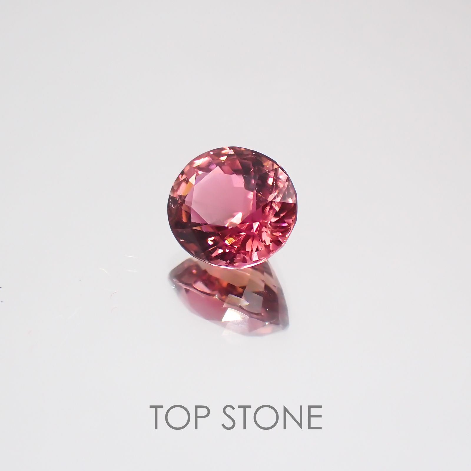 ピンクトルマリン パパラチャカラー ルワンダ産 ルース 1.99ct[21029983]8.2×7.2mm前後
