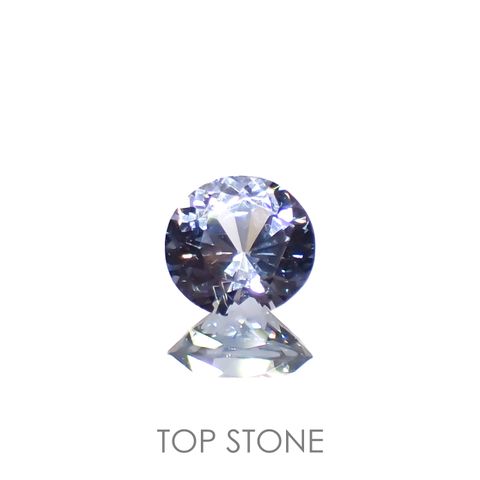 グレイッシュブルースピネル(宝石名スピネル)ビルマ/マダガスカル産 0.29ct 識別済[230119904]4.3x4.1mm前後