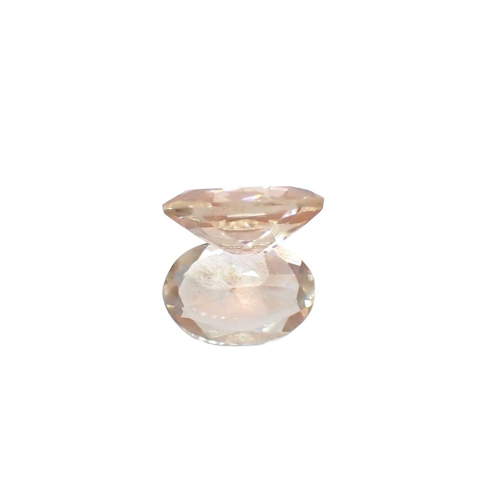 オレゴンサンストーン(宝石名ラブラドライト)アメリカ・オレゴン州産 識別済 0.85ct / 7.9x5.6mm前後 [220114662]
