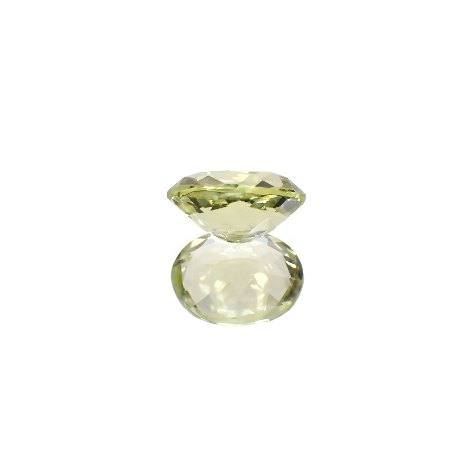 シリマナイト(宝石名シリマナイト) インド産 識別済 1.38ct / 8.1x6.2mm前後 [210810684]
