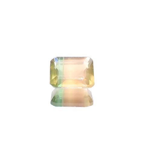 パーティカラーフローライト フルオレッセンス ブラジル産 3.44ct[240326908]9.7x7.8mm前後