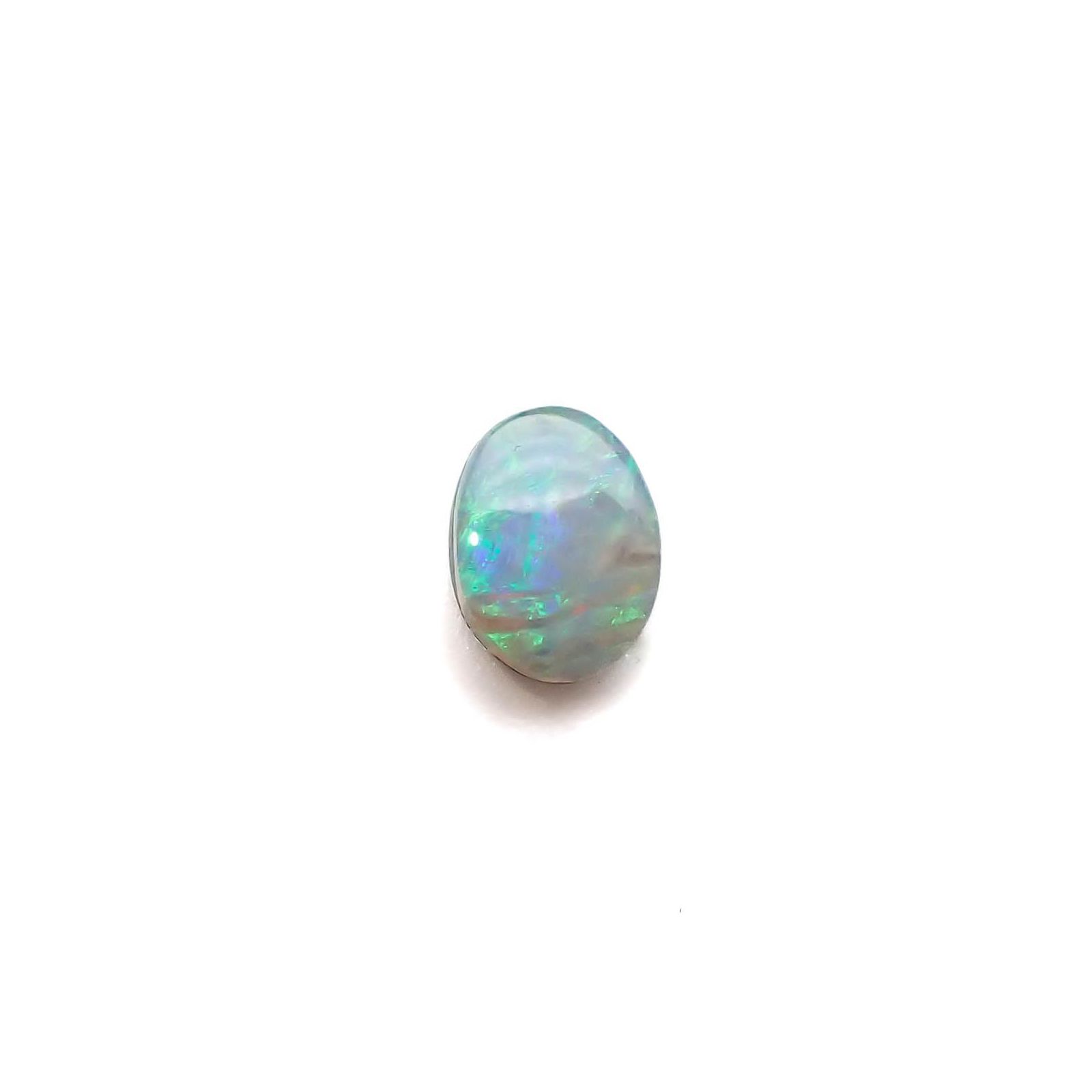 ボルダーオパール 原石磨き オーストラリア産 0.58ct[231225147]6.5x4.9mm前後
