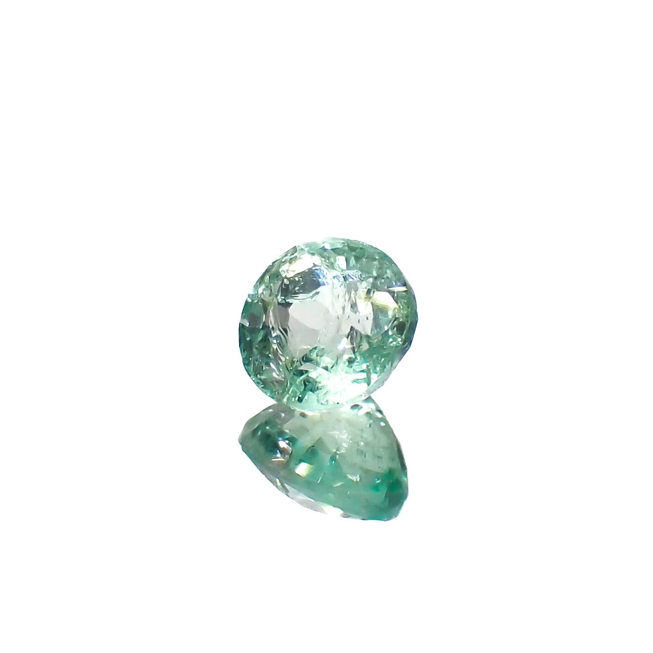 パステルカラーエメラルド コロンビア産 0.56ct[240225944]5.1x5.1mm前後