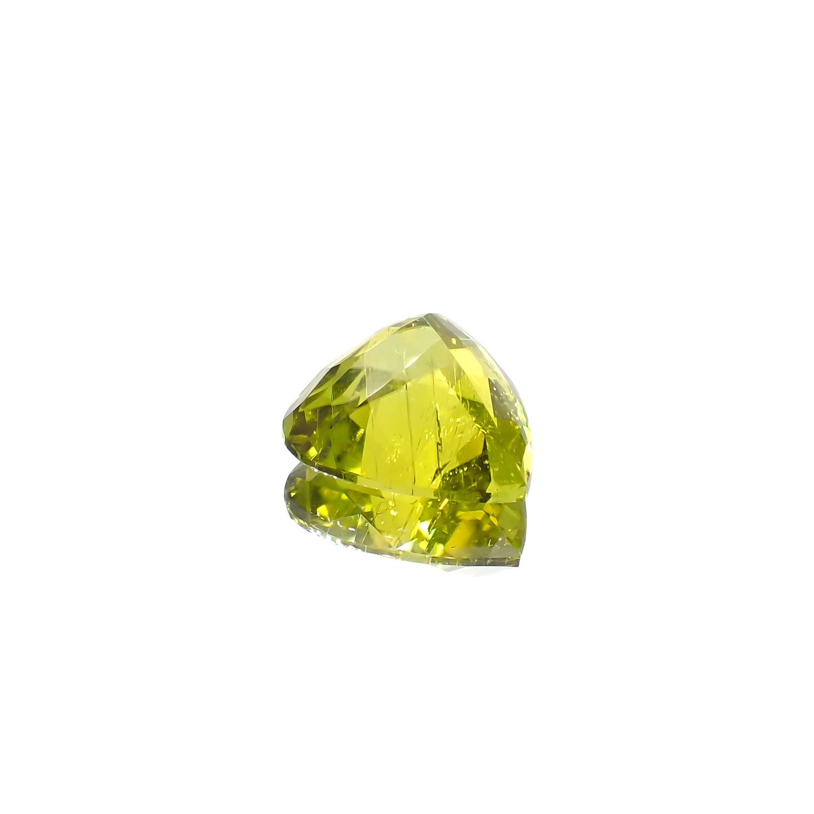 カナリートルマリン ザンビア産 4.80ct[231224527]11.7x11.3mm前後