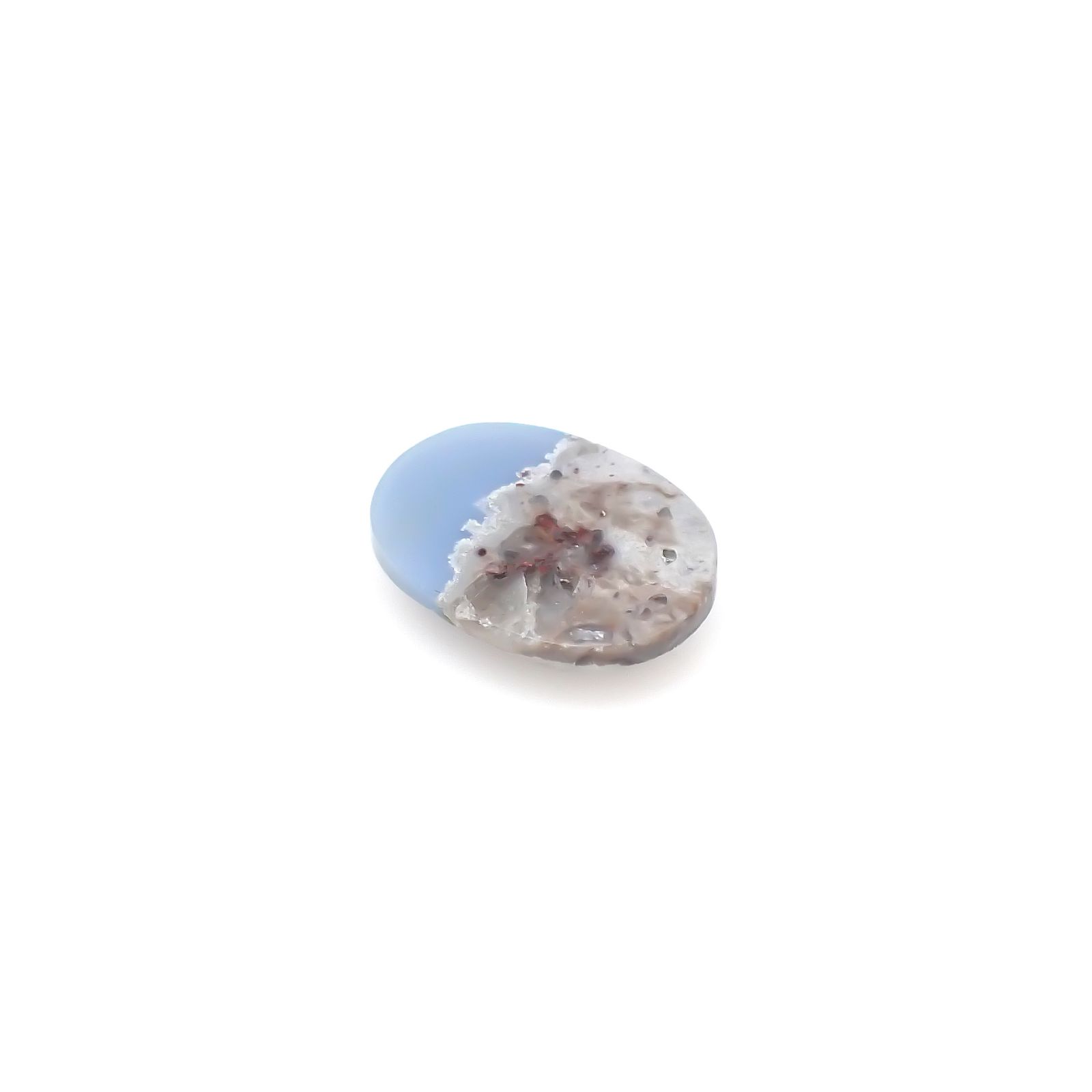 マトリックスブルーオパール アメリカ・オレゴン州産 4.33ct[240125730]13.5x9.9mm前後