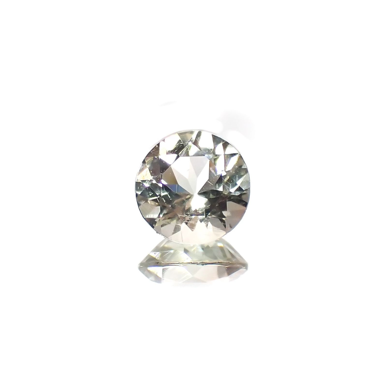 バイカラーオレゴンサンストーン アメリカ・オレゴン州産 0.65ct / 5.9x5.9mm前後 [230220682]