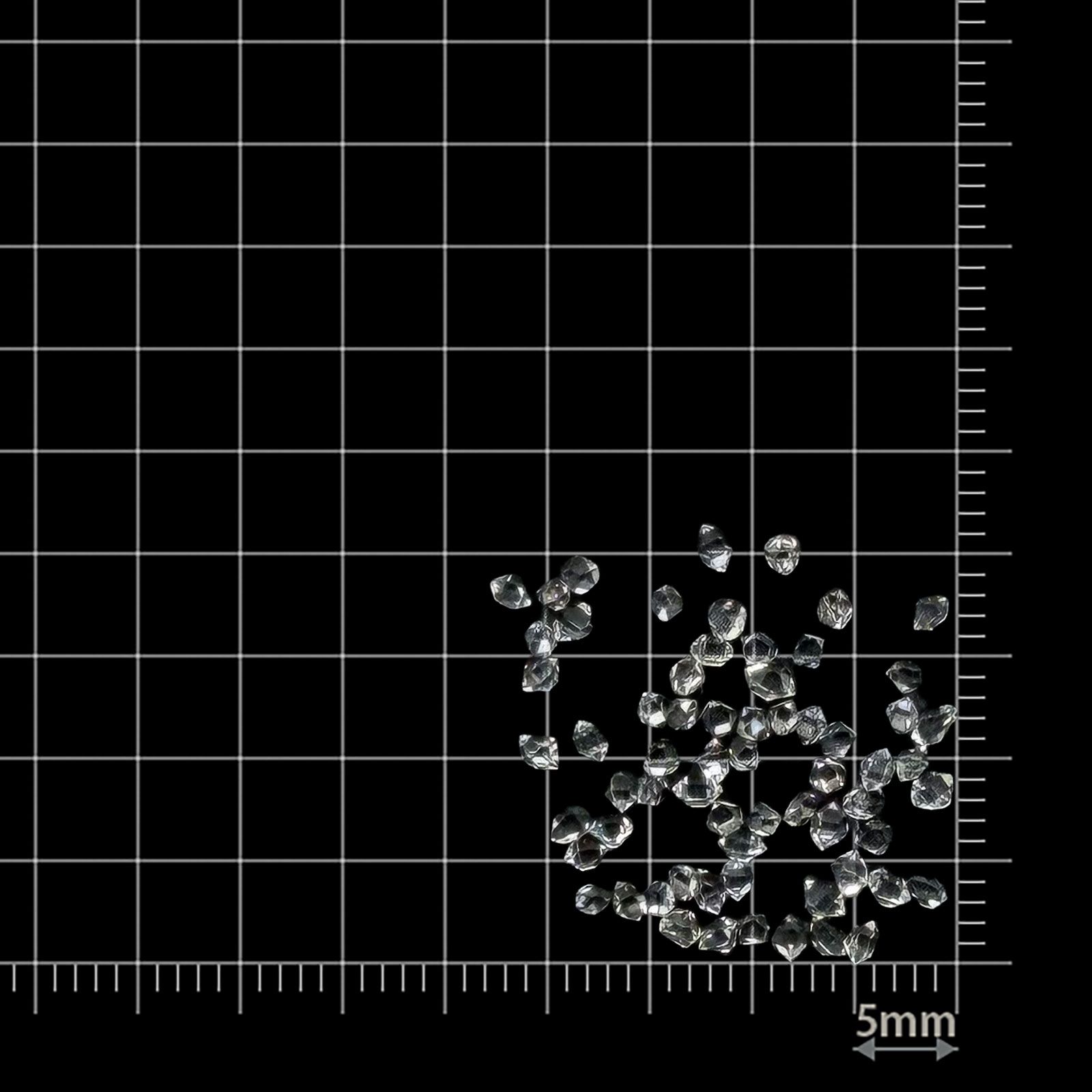 ◇メレセット◇ハーキマーダイヤモンド 原石 アメリカ・ニューヨーク州産 1.75ct / 1.7-2.5x1.2-1.7mm前後 [260231704]