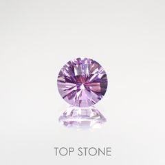 ◇チェッカーコンケーブカット◇アメジスト ブラジル産 ルース 1.25ct[210913031]7.1×7.1mm前後